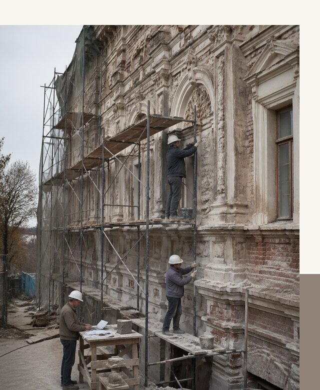 Реставрация объектов культурного наследия под ключ в Воскресенске